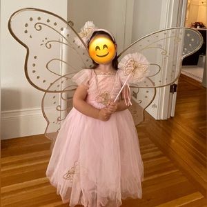 Kids Girls Butterfly Fairy Dress Costume